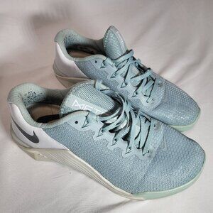 Nike Metcon Ocean Cube Teal Blue Women's Lifting Gym Workout Shoes Size 9.5